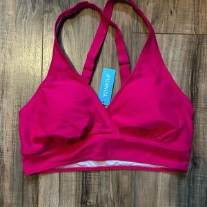Pink Bikini Top with Racerback Design Size 12W